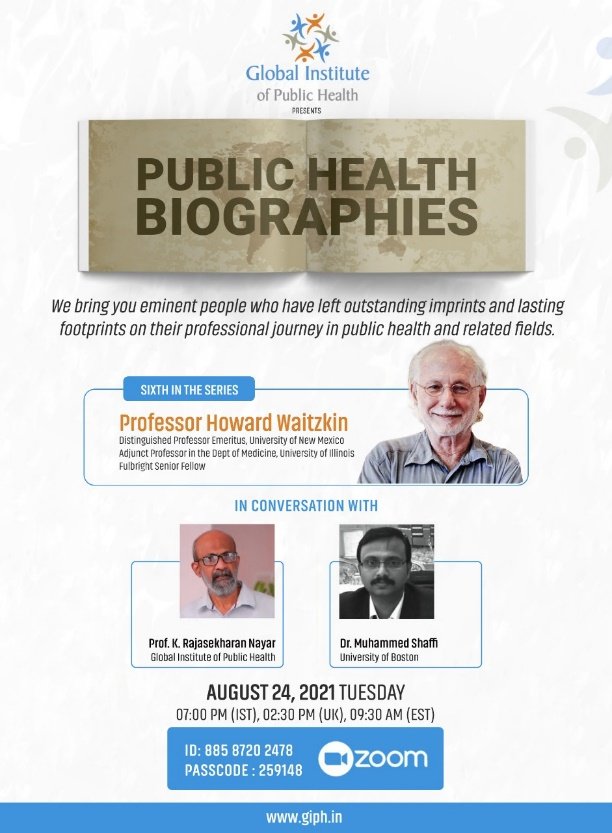 GIPH Public Health Biographies: Professor Howard Waitzkin