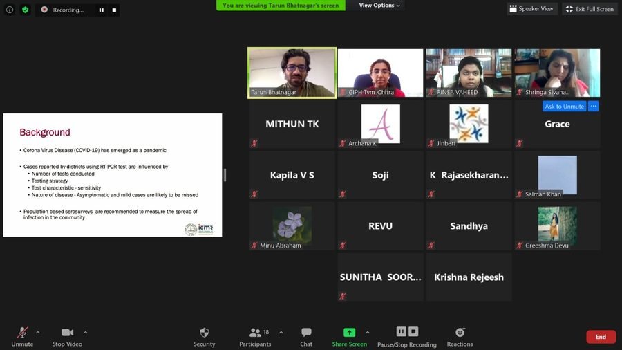 Talk on ICMR SARS-CoV-2 Sero-prevalence Survey